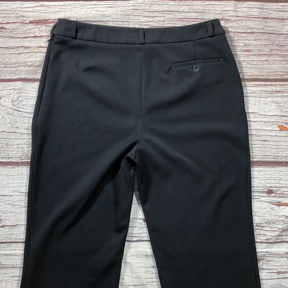 Thalian Womens Pants size 10 Black Career Dress Bootcut x29"inseam Stretch Blend - Picture 9 of 10